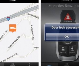 Mercedes Benz has launched an iPhone app for it's owners that lets you do some p...