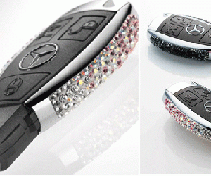 Mercedes-Benz in Japan has designed bespoke car keys, studded with Swarovski for thos...